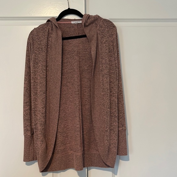 Grayson Threads | Sweaters | Grayson Threads Heathered Pink Hooded Cardigan  | Poshmark